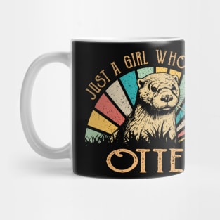 Tail Tales Just A Girl Who Loves Otter Wildlife Tee Trends Extravaganza Mug